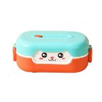 Casa si Gradina - Constructii - Depozitare, transport si protectie - Cantare electronice comerciale - Caserola Lunch Box MOOD ( BE AUTHENTIC ) Compartimentata pentru Adulti si Copii, 19x13x7cm, 700 ML - Rosu - Turcoaz - Infinity.ro