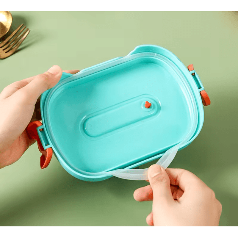 Casa si Gradina - Constructii - Depozitare, transport si protectie - Cantare electronice comerciale - Caserola Lunch Box MOOD ( BE AUTHENTIC ) Compartimentata pentru Adulti si Copii, 19x13x7cm, 700 ML - Rosu - Turcoaz - Infinity.ro