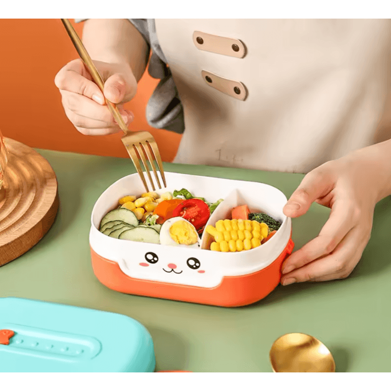 Casa si Gradina - Constructii - Depozitare, transport si protectie - Cantare electronice comerciale - Caserola Lunch Box MOOD ( BE AUTHENTIC ) Compartimentata pentru Adulti si Copii, 19x13x7cm, 700 ML - Rosu - Turcoaz - Infinity.ro