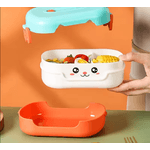 Casa si Gradina - Constructii - Depozitare, transport si protectie - Cantare electronice comerciale - Caserola Lunch Box MOOD ( BE AUTHENTIC ) Compartimentata pentru Adulti si Copii, 19x13x7cm, 700 ML - Rosu - Turcoaz - Infinity.ro