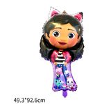 Casa si Gradina - Decoratiuni - Decoratiuni petrecere - Baloane - Set De 11 Baloane, Figurina Folie Gabby 93 cm si Baloane 30 cm Gabby's DollHouse - Infinity.ro