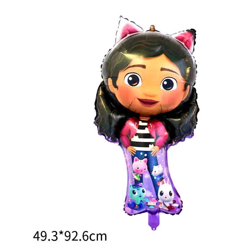 Casa si Gradina - Decoratiuni - Decoratiuni petrecere - Baloane - Set De 11 Baloane, Figurina Folie Gabby 93 cm si Baloane 30 cm Gabby's DollHouse - Infinity.ro