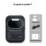 PC, gaming si accesorii - Imprimante, scanere & consumabile - Imprimante - Imprimante termice - Imprimanta termica portabila Bluetooth, 1500 mAh, cablu date, rola suport etichete - Infinity.ro