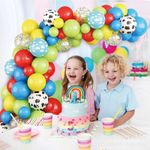 Casa si Gradina - Decoratiuni - Decoratiuni petrecere - Baloane - Set arcada baloane decorative Super Mario din 135 piese, aranjament pentru petrecere, calitate latex Extra - Infinity.ro