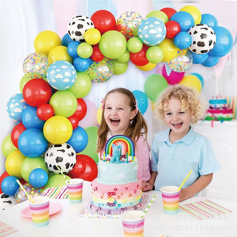 Casa si Gradina - Decoratiuni - Decoratiuni petrecere - Baloane - Set arcada baloane decorative Super Mario din 135 piese, aranjament pentru petrecere, calitate latex Extra - Infinity.ro