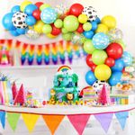 Casa si Gradina - Decoratiuni - Decoratiuni petrecere - Baloane - Set arcada baloane decorative Super Mario din 135 piese, aranjament pentru petrecere, calitate latex Extra - Infinity.ro