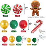 Casa si Gradina - Decoratiuni - Decoratiuni petrecere - Baloane - Set arcada baloane decorative din 128 piese, aranjament petrecere Craciun, calitate latex Extra - Infinity.ro