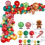 Casa si Gradina - Decoratiuni - Decoratiuni petrecere - Baloane - Set arcada baloane decorative din 128 piese, aranjament petrecere Craciun, calitate latex Extra - Infinity.ro