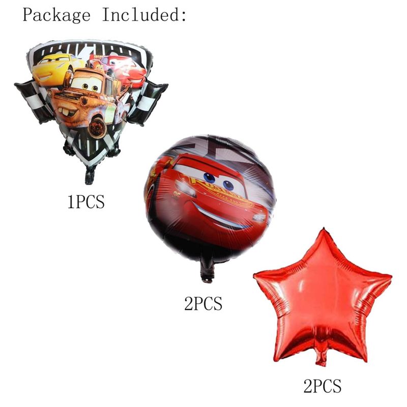 Casa si Gradina - Decoratiuni - Decoratiuni petrecere - Baloane - Set De 5 Baloane ANTADESIM, Figurine folie Blaze 73 cm,Folie rotunda 45 cm, Rosu - Infinity.ro