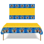 Casa si Gradina - Decoratiuni - Decoratiuni petrecere - Vesela pentru petrecere - Set 81 piese vesela petrecere Patrula Catelusilor pentru 10 copii, servirea si decorare mesei  + baloane, Albastru Rosu - Infinity.ro