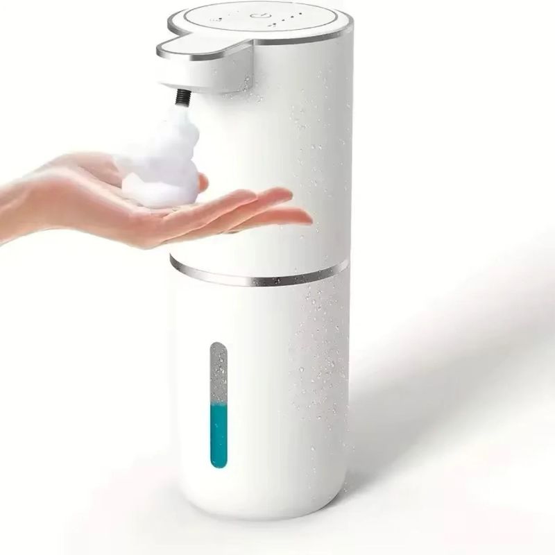 Casa si Gradina - Sanitare - Suporturi si accesorii baie - Dispensere - Dozator automat pentru sapun spuma sau lichid GAVIO®, senzor miscare, 4 trepte de dozare, 380 ml, incarcare USB, Alb - Infinity.ro
