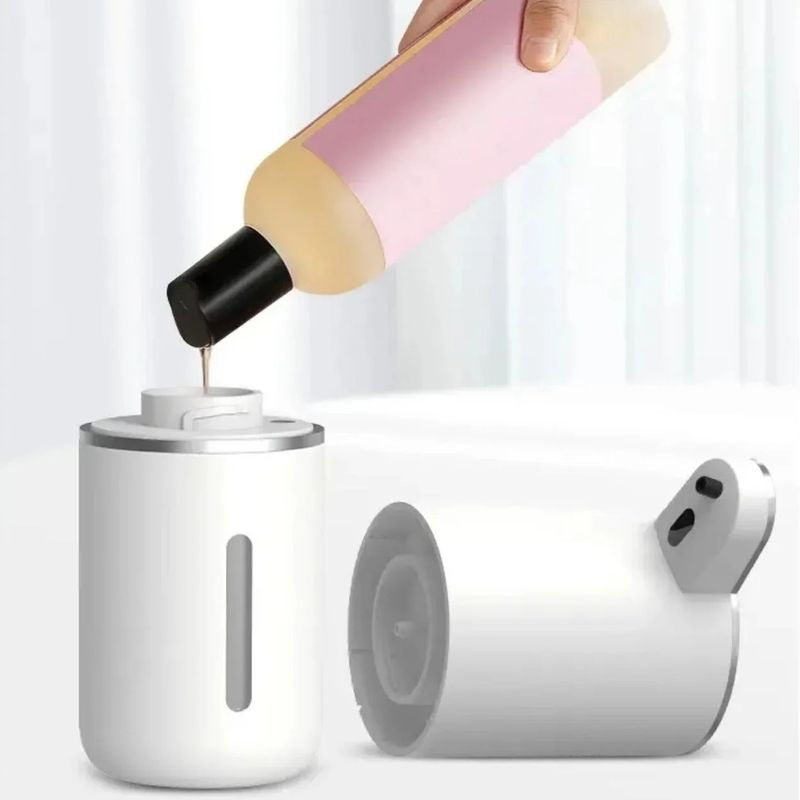 Casa si Gradina - Sanitare - Suporturi si accesorii baie - Dispensere - Dozator automat pentru sapun spuma sau lichid GAVIO®, senzor miscare, 4 trepte de dozare, 380 ml, incarcare USB, Alb - Infinity.ro