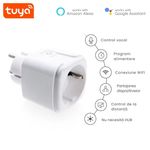 Casa si Gradina - Electrice - Prize - Priza inteligenta GAVIO® G20 WiFi, aplicatie mobila, 20A, 4400W, control vocal, compatibila Alexa/Google Home, Alb - Infinity.ro