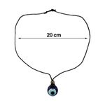 Fashion, accesorii si bijuterii - Femei - Bijuterii femei - Coliere femei - Colier reglabil cu snur si pandativ oriental cu ochi, model CO11BZR, Ø10/Ø20 cm,10 gr, EHA - Infinity.ro