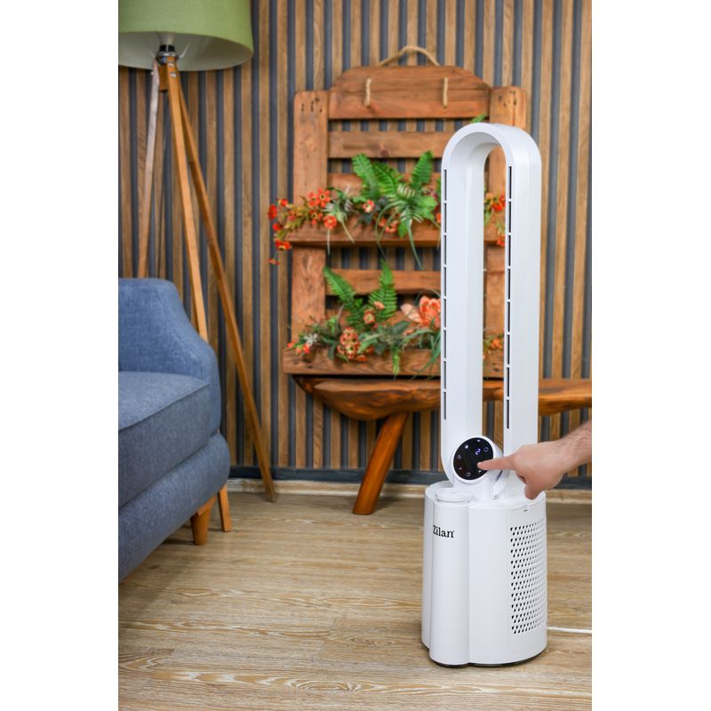 Electronice si Electrocasnice - Climatizare si sisteme de incalzire - Aparate racire aer - Ventilatoare - Ventilator Zilan ZLN1117 fara palete, Timer, Oscilatie, 3 trepte de viteza, 3 moduri presetate, 40 W - Infinity.ro