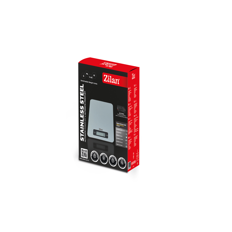 Electronice si Electrocasnice/Electrocasnice bucatarie/Mixere, tocatoare & roboti de bucatarie/Cantare de bucatarie - Cantar de bucatarie digital Zilan ZLN9099, Capacitate 2g-5000g, Display LCD, Maxim 5kg - Infinity.ro