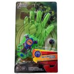 Jucarii, Copii si Bebe - Jucarii si jocuri - Jucarii de rol - Masti si costume copii - Set manusa Hulk, Super Shooter, cu lansator si discuri, 25 cm, verde, 3 ani+ - Infinity.ro