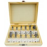 Casa si Gradina - Constructii - Scule de mana si unelte - Seturi scule - Set de 12 freze pentru lemn diferite profile cu prindere de 8mm - Infinity.ro