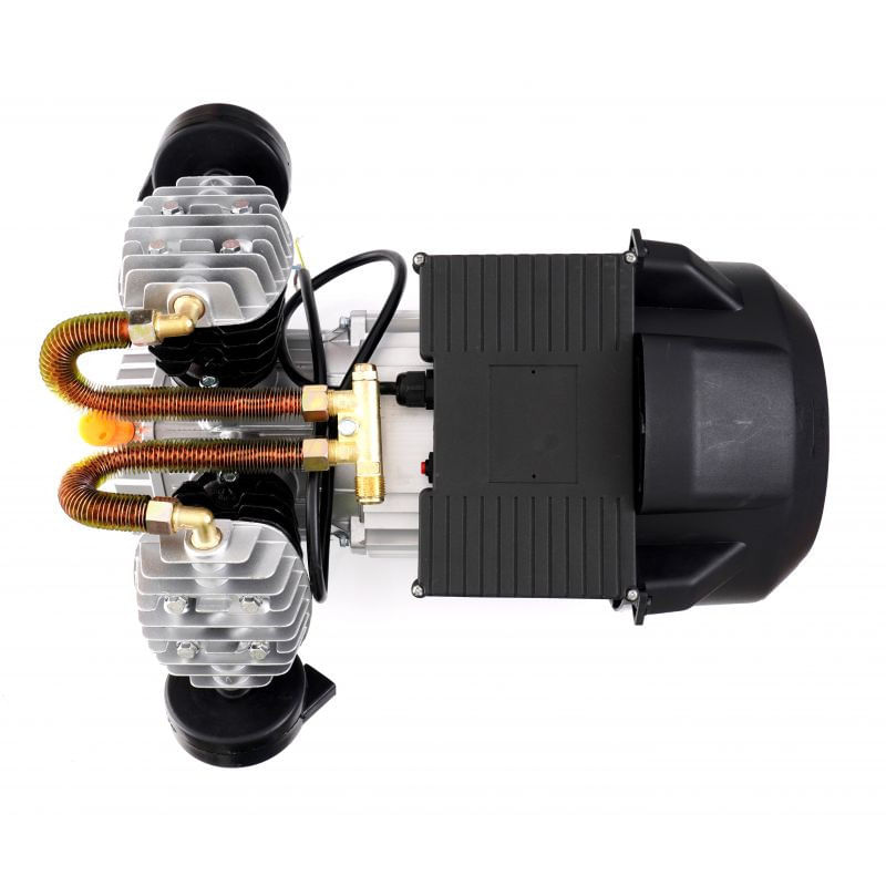 Casa si Gradina - Electrice - Echipamente electrice - Compresoare - Motor electric 3kW cu pompa compresor de aer 8bari cu 2 pistoane 51mm 50-100L debit 530l/min - Infinity.ro