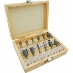 Casa si Gradina - Constructii - Scule de mana si unelte - Seturi scule - Set de 12 freze pentru lemn diferite profile cu prindere de 8mm - Infinity.ro