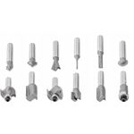 Casa si Gradina - Constructii - Scule de mana si unelte - Seturi scule - Set de 12 freze pentru lemn diferite profile cu prindere de 8mm - Infinity.ro