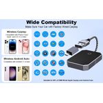 Auto si Moto - Electronice auto - Multimedia auto - Adaptor auto Wireless ATOMKIT, Android 11 si Modul Apple Carplay,2 in 1,Procesor AI, Conectare Automata, WiFi 5Ghz,Negru - Infinity.ro