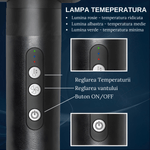 Ingrijire personala si Cosmetice - Aparate & accesorii ingrijire personala - Hair styling - Uscatoare de par - Uscator de par Profesional 7 in 1 ATOMKIT, 1400 W, Set Wrap Air Styler 110000 RPM, Negru cu diamante - Infinity.ro