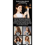 Ingrijire personala si Cosmetice - Aparate & accesorii ingrijire personala - Hair styling - Uscatoare de par - Uscator de par Profesional 7 in 1 ATOMKIT, 1400 W, Set Wrap Air Styler 110000 RPM, Negru cu diamante - Infinity.ro