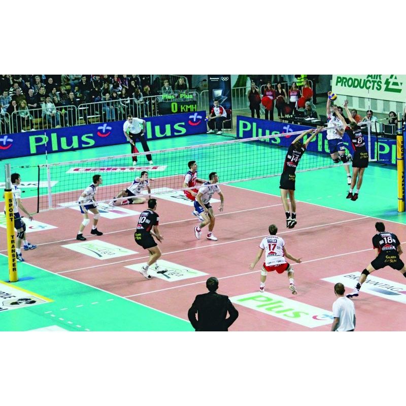 Sport si Outdoor - Sporturi de echipa - Accesorii si echipamente volei - Fileu volei Huck DVV1 pentru competitii, fir 3 mm, 6 puncte prindere - Infinity.ro