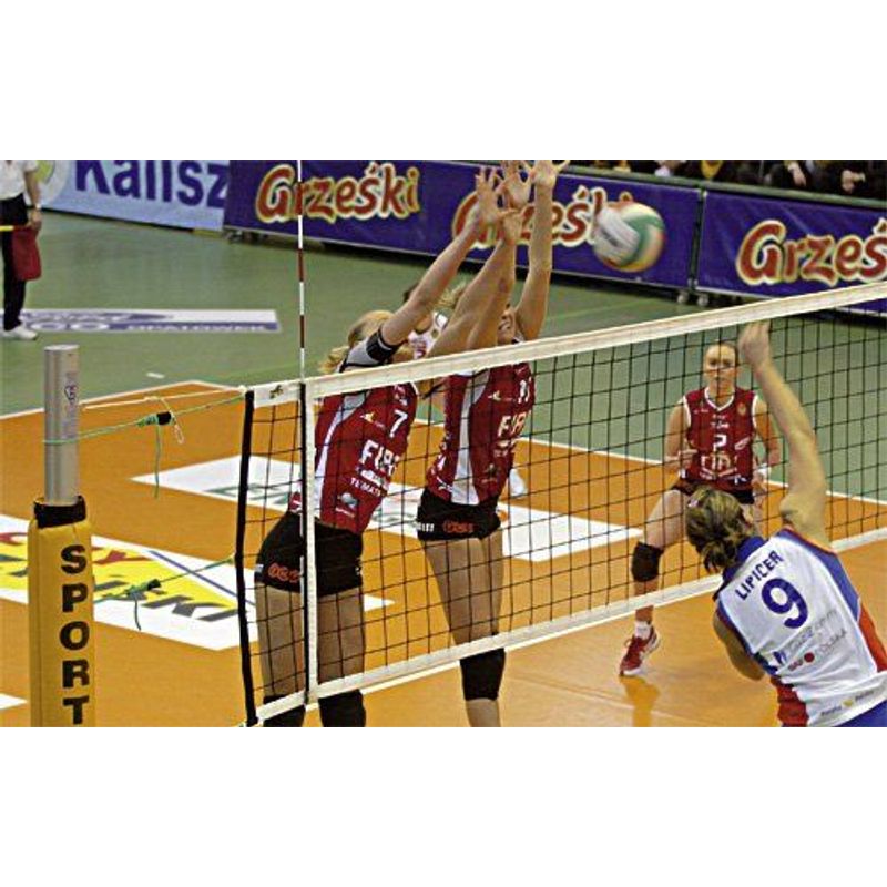 Sport si Outdoor - Sporturi de echipa - Accesorii si echipamente volei - Fileu volei Huck DVV1 pentru competitii, fir 3 mm, 6 puncte prindere - Infinity.ro