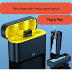 TV, Audio-Video si Foto - Accesorii TV si audio - Microfoane - Microfoane profesionale wireless 2 in1 RoHS® tip Lavaliera,Apple si Android, 48 h functionare pentru Vlogging,Tik Tok - Infinity.ro