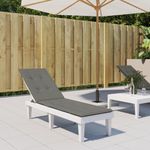 Casa si Gradina - Textile si covoare - Perne si pilote - Perne decorative - Perna de sezlong, melanj gri inchis, (75+105)x 50x3 cm textil - Infinity.ro