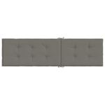 Casa si Gradina - Textile si covoare - Perne si pilote - Perne decorative - Perna de sezlong, melanj gri inchis, (75+105)x 50x3 cm textil - Infinity.ro