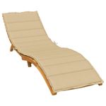 Casa si Gradina - Gradina si terasa - Mobilier exterior - Perne decorative exterior - Perna de sezlong, melanj bej, 200x60x4 cm textil - Infinity.ro