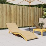 Casa si Gradina - Gradina si terasa - Mobilier exterior - Perne decorative exterior - Perna de sezlong, melanj bej, 200x60x4 cm textil - Infinity.ro
