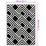 Casa si Gradina - Textile si covoare - Covoare - Covoare casa - Covor de exterior, 140x200 cm, PP, gri cu dungi - Infinity.ro