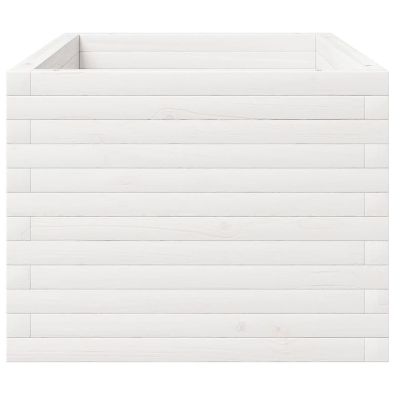 Casa si Gradina - Gradinarit si plante - Plante si ghivece - Ghivece si suporturi - Jardiniera de gradina, alb, 90x60x49,5 cm, lemn masiv de pin - Infinity.ro