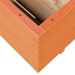 Casa si Gradina - Gradinarit si plante - Plante si ghivece - Ghivece si suporturi - Jardiniera gradina maro ceruit, 110x110x49,5 cm, lemn masiv pin - Infinity.ro