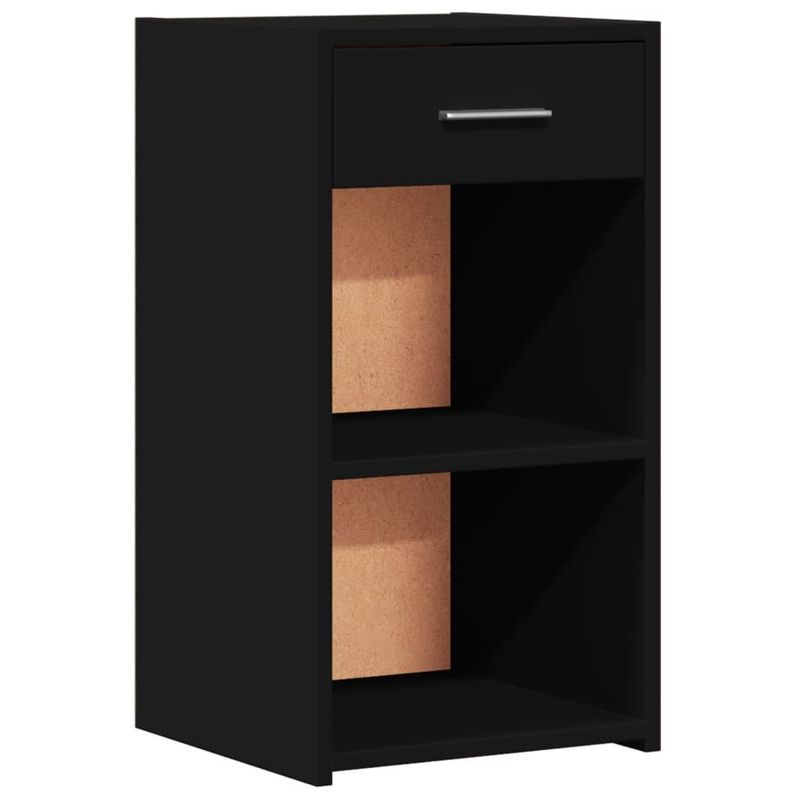 Casa si Gradina - Mobilier - Comode si corpuri - Noptiere - Noptiere, 2 buc., negru, 35x34x65 cm, lemn prelucrat - Infinity.ro