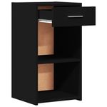 Casa si Gradina - Mobilier - Comode si corpuri - Noptiere - Noptiere, 2 buc., negru, 35x34x65 cm, lemn prelucrat - Infinity.ro