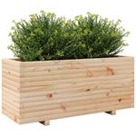 Casa si Gradina - Gradinarit si plante - Plante si ghivece - Ghivece si suporturi - Jardiniera de gradina, 110x40x49,5 cm, lemn masiv de pin - Infinity.ro