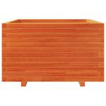 Casa si Gradina - Gradinarit si plante - Plante si ghivece - Ghivece si suporturi - Jardiniera gradina, maro ceruit, 80x80x49,5 cm, lemn masiv pin - Infinity.ro