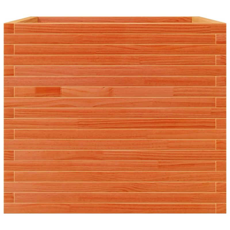 Casa si Gradina - Gradinarit si plante - Plante si ghivece - Ghivece si suporturi - Jardiniera gradina, maro ceruit, 80x80x68,5 cm, lemn masiv pin - Infinity.ro