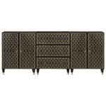 Casa si Gradina - Mobilier - Comode si corpuri - Comode - Dulapuri laterale, 3 buc., 60x33x75 cm, lemn masiv de mango - Infinity.ro