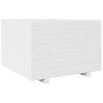 Casa si Gradina - Gradinarit si plante - Plante si ghivece - Ghivece si suporturi - Jardiniera de gradina, alb, 70x70x49,5 cm, lemn masiv de pin - Infinity.ro