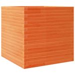 Casa si Gradina - Gradinarit si plante - Plante si ghivece - Ghivece si suporturi - Jardiniera gradina, maro ceruit, 70x70x68,5 cm, lemn masiv pin - Infinity.ro