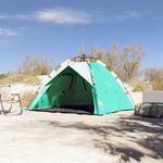 Sport si Outdoor - Camping - Corturi camping - Cort camping 3 persoane verde marin impermeabil setare rapida - Infinity.ro