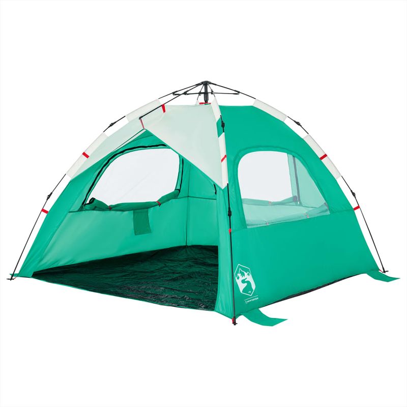 Sport si Outdoor - Camping - Corturi camping - Cort camping 3 persoane verde marin impermeabil setare rapida - Infinity.ro