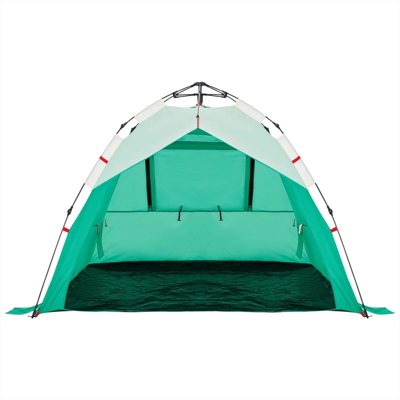 Sport si Outdoor - Camping - Corturi camping - Cort camping 3 persoane verde marin impermeabil setare rapida - Infinity.ro