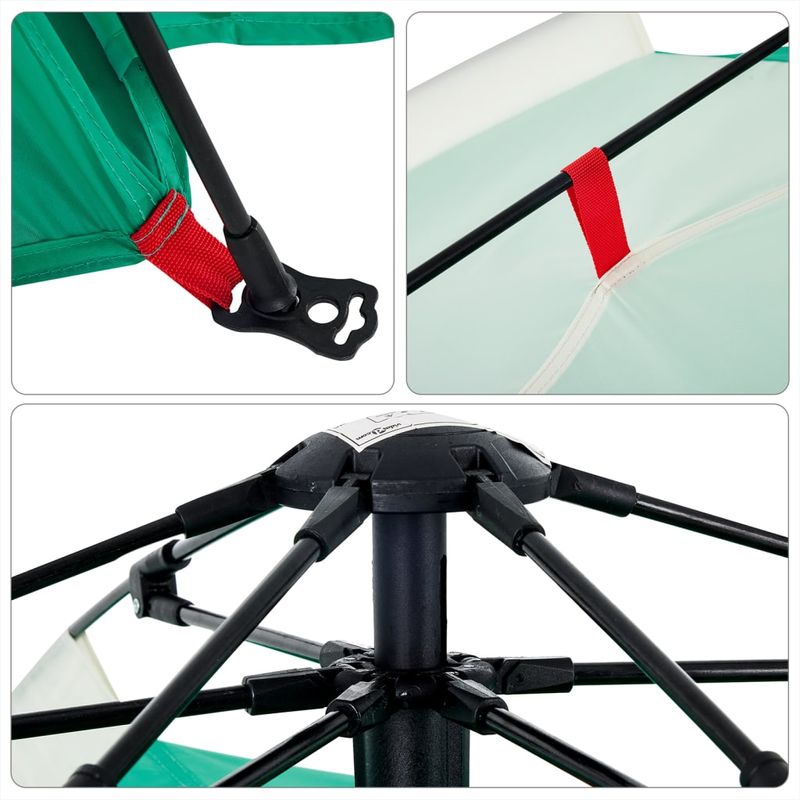 Sport si Outdoor - Camping - Corturi camping - Cort camping 3 persoane verde marin impermeabil setare rapida - Infinity.ro